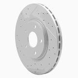 Dynamic Friction 2012-2025 Chrysler Pacifica Front Right Drilled & Slotted Geoperformance Rotor by Dynamic Friction Company 830-40112R