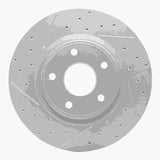 Dynamic Friction 2012-2025 Chrysler Pacifica Front Right Drilled & Slotted Geoperformance Rotor by Dynamic Friction Company 830-40112R