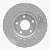 Dynamic Friction 2012-2020 Chrysler Town & Country Rear Left Drilled & Slotted Geoperformance Rotor by Dynamic Friction Company 830-40113L