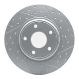 Dynamic Friction 2012-2020 Chrysler Town & Country Rear Right Drilled & Slotted Geoperformance Rotor by Dynamic Friction Company 830-40113R