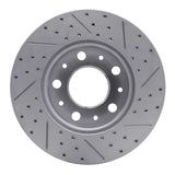 Dynamic Friction 2014-2026 Ram Promaster 3500 Front Right Drilled & Slotted Geoperformance Rotor by Dynamic Friction Company 830-40114R