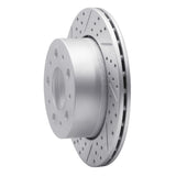 Dynamic Friction 2014-2021 Ram Promaster 3500 Rear Left Drilled & Slotted Geoperformance Rotor by Dynamic Friction Company 830-40117L