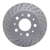 Dynamic Friction 2014-2021 Ram Promaster 3500 Rear Left Drilled & Slotted Geoperformance Rotor by Dynamic Friction Company 830-40117L
