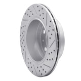 Dynamic Friction 2014-2021 Ram Promaster 3500 Rear Left Drilled & Slotted Geoperformance Rotor by Dynamic Friction Company 830-40117L