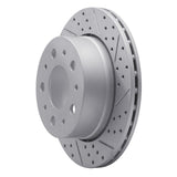 Dynamic Friction 2014-2021 Ram Promaster 2500 Rear Right Drilled & Slotted Geoperformance Rotor by Dynamic Friction Company 830-40117R