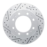 Dynamic Friction 2009-2025 Dodge Ram 4000 (Mexico) Rear Left Drilled & Slotted Geoperformance Rotor by Dynamic Friction Company 830-40118L