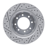 Dynamic Friction 2009-2025 Dodge Ram 3500 Rear Right Drilled & Slotted Geoperformance Rotor by Dynamic Friction Company 830-40118R