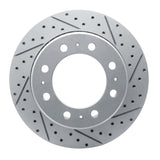 Dynamic Friction 2009-2025 Dodge Ram 3500 Rear Right Drilled & Slotted Geoperformance Rotor by Dynamic Friction Company 830-40118R