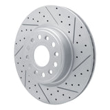 Dynamic Friction 2019-2025 Ram 1500 Front Right Drilled & Slotted Geoperformance Rotor by Dynamic Friction Company 830-40120R