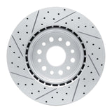 Dynamic Friction 2019-2025 Ram 1500 Front Right Drilled & Slotted Geoperformance Rotor by Dynamic Friction Company 830-40120R