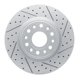Dynamic Friction 2019-2025 Ram 1500 Front Right Drilled & Slotted Geoperformance Rotor by Dynamic Friction Company 830-40120R