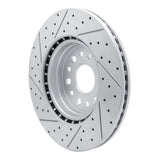 Dynamic Friction 2019-2025 Ram 1500 Front Right Drilled & Slotted Geoperformance Rotor by Dynamic Friction Company 830-40120R