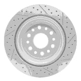 Dynamic Friction 2019-2025 Ram 1500 Rear Left Drilled & Slotted Geoperformance Rotor by Dynamic Friction Company 830-40121L
