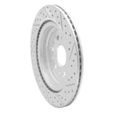 Dynamic Friction 2019-2025 Ram 1500 Rear Left Drilled & Slotted Geoperformance Rotor by Dynamic Friction Company 830-40121L