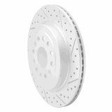 Dynamic Friction 2019-2025 Ram 1500 Rear Right Drilled & Slotted Geoperformance Rotor by Dynamic Friction Company 830-40121R
