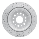 Dynamic Friction 2019-2025 Ram 1500 Rear Right Drilled & Slotted Geoperformance Rotor by Dynamic Friction Company 830-40121R