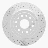 Dynamic Friction 2019-2025 Ram 1500 Rear Right Drilled & Slotted Geoperformance Rotor by Dynamic Friction Company 830-40121R