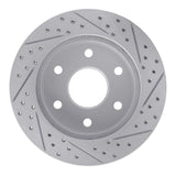 Dynamic Friction 2021-2025 Jeep Wagoneer L Rear Right Drilled & Slotted Geoperformance Rotor by Dynamic Friction Company 830-40126R