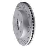 Dynamic Friction 2021-2025 Jeep Wagoneer L Rear Right Drilled & Slotted Geoperformance Rotor by Dynamic Friction Company 830-40126R