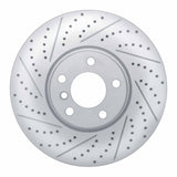 Dynamic Friction 2021-2023 Dodge Challenger Right Front Drilled & Slotted Geoperformance Rotor by Dynamic Friction Company 830-40129D