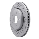 Dynamic Friction 2005-2010 Jeep Grand Cherokee Front Left Drilled & Slotted Geoperformance Rotor by Dynamic Friction Company 830-42000L
