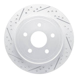 Dynamic Friction 2005-2010 Jeep Grand Cherokee Rear Left Drilled & Slotted Geoperformance Rotor by Dynamic Friction Company 830-42001L