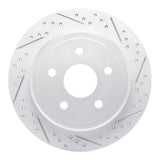 Dynamic Friction 2005-2010 Jeep Grand Cherokee Rear Right Drilled & Slotted Geoperformance Rotor by Dynamic Friction Company 830-42001R