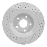Dynamic Friction 2006-2010 Jeep Grand Cherokee Front Right Drilled & Slotted Geoperformance Rotor by Dynamic Friction Company 830-42002R