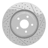 Dynamic Friction 2006-2010 Jeep Grand Cherokee Front Right Drilled & Slotted Geoperformance Rotor by Dynamic Friction Company 830-42002R