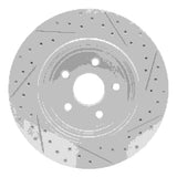 Dynamic Friction 2006-2010 Jeep Grand Cherokee Rear Left Drilled & Slotted Geoperformance Rotor by Dynamic Friction Company 830-42003L