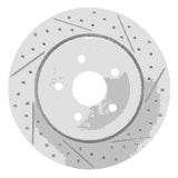 Dynamic Friction 2006-2010 Jeep Grand Cherokee Rear Right Drilled & Slotted Geoperformance Rotor by Dynamic Friction Company 830-42003R