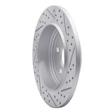 Dynamic Friction 2011-2022 Dodge Durango Rear Left Drilled & Slotted Geoperformance Rotor by Dynamic Friction Company 830-42004L