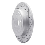 Dynamic Friction 2011-2022 Dodge Durango Rear Right Drilled & Slotted Geoperformance Rotor by Dynamic Friction Company 830-42004R