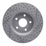 Dynamic Friction 2011-2022 Dodge Durango Front Left Drilled & Slotted Geoperformance Rotor by Dynamic Friction Company 830-42005L