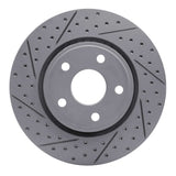 Dynamic Friction 2011-2022 Dodge Durango Front Left Drilled & Slotted Geoperformance Rotor by Dynamic Friction Company 830-42005L