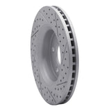 Dynamic Friction 2011-2022 Dodge Durango Front Left Drilled & Slotted Geoperformance Rotor by Dynamic Friction Company 830-42005L
