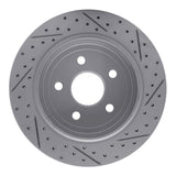Dynamic Friction 2011-2025 Dodge Durango Rear Left Drilled & Slotted Geoperformance Rotor by Dynamic Friction Company 830-42006L
