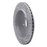 Dynamic Friction 2011-2025 Dodge Durango Rear Left Drilled & Slotted Geoperformance Rotor by Dynamic Friction Company 830-42006L