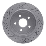 Dynamic Friction 2011-2025 Dodge Durango Rear Right Drilled & Slotted Geoperformance Rotor by Dynamic Friction Company 830-42006R