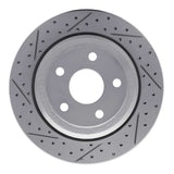 Dynamic Friction 2011-2025 Dodge Durango Rear Right Drilled & Slotted Geoperformance Rotor by Dynamic Friction Company 830-42006R