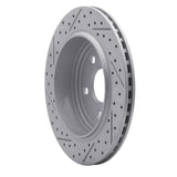Dynamic Friction 2011-2025 Dodge Durango Rear Right Drilled & Slotted Geoperformance Rotor by Dynamic Friction Company 830-42006R