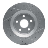 Dynamic Friction 2011-2025 Dodge Durango Front Left Drilled & Slotted Geoperformance Rotor by Dynamic Friction Company 830-42007L