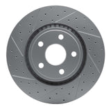 Dynamic Friction 2011-2025 Dodge Durango Front Left Drilled & Slotted Geoperformance Rotor by Dynamic Friction Company 830-42007L