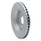 Dynamic Friction 2011-2025 Dodge Durango Front Left Drilled & Slotted Geoperformance Rotor by Dynamic Friction Company 830-42007L