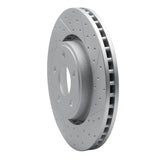 Dynamic Friction 2011-2025 Dodge Durango Front Right Drilled & Slotted Geoperformance Rotor by Dynamic Friction Company 830-42007R