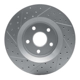 Dynamic Friction 2011-2025 Dodge Durango Front Right Drilled & Slotted Geoperformance Rotor by Dynamic Friction Company 830-42007R