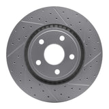 Dynamic Friction 2011-2025 Dodge Durango Front Right Drilled & Slotted Geoperformance Rotor by Dynamic Friction Company 830-42007R