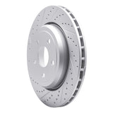 Dynamic Friction 2012-2025 Dodge Durango Rear Left Drilled & Slotted Geoperformance Rotor by Dynamic Friction Company 830-42008L