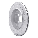 Dynamic Friction 2012-2025 Dodge Durango Rear Left Drilled & Slotted Geoperformance Rotor by Dynamic Friction Company 830-42008L