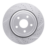 Dynamic Friction 2012-2025 Dodge Durango Rear Right Drilled & Slotted Geoperformance Rotor by Dynamic Friction Company 830-42008R
